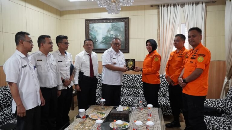 TERIMA BASARNAS, BUPATI SEBUT PEMKAB SUKABUMI BUTUH PELATIHAN PENCARIAN DAN PERTOLONGAN