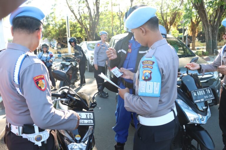 Polres Sumenep Gelar Gaktibplin Personel Ciptakan Kedisiplinan Dalam rangka Ops Patuh Semeru 2024