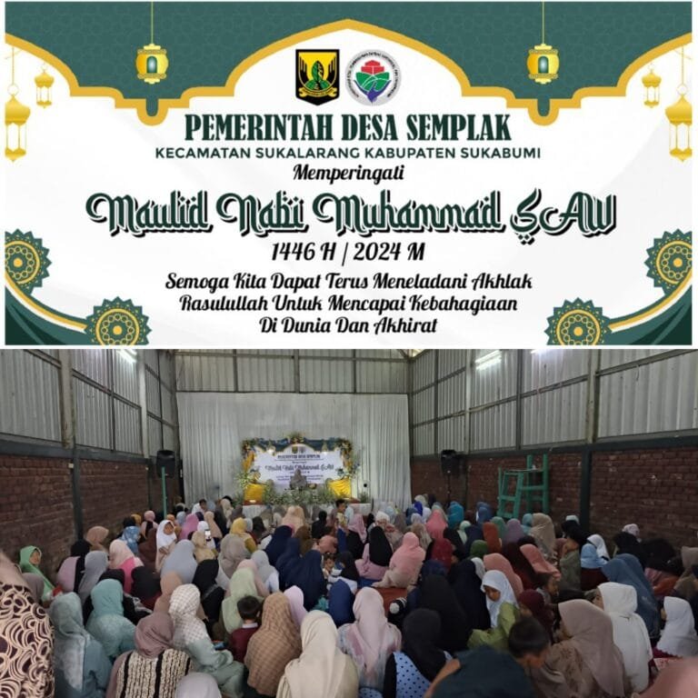 Pemerintah Desa Semplak Gelar Peringatan Maulid Nabi Muhammad SAW 1446 H di GOR Serbaguna