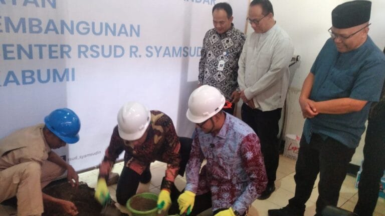 Peletakan Batu Pertama Renovasi Gedung Perawatan KRIS dan Persetujuan Gambar Wellness Center di Sukabumi