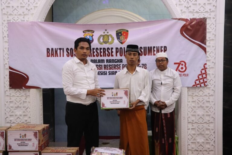 Sat Reskrim Polres Sumenep Gelar Bakti Sosial di HUT ke-78, Wujud Kepedulian untuk Masyarakat