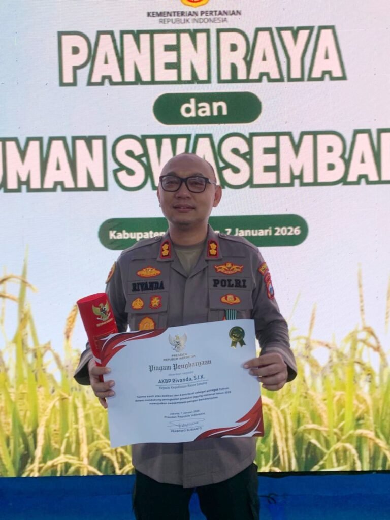 Peran Nyata Polri di Swasembada Pangan, Kapolres Sumenep Terima Apresiasi Presiden RI